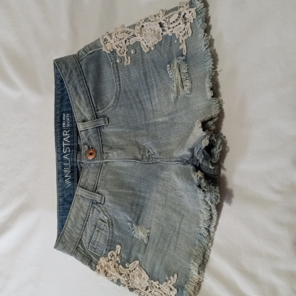 Vanilla  Star Jean Shorts